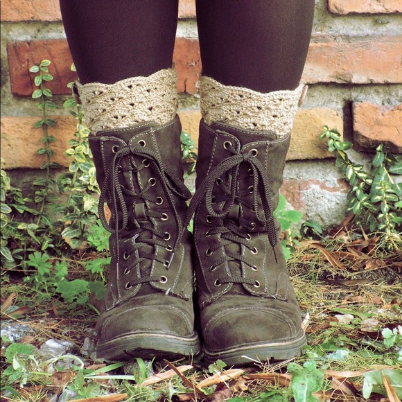 Crocheted Lacy Leg Warmers! - Picture 3 of 3